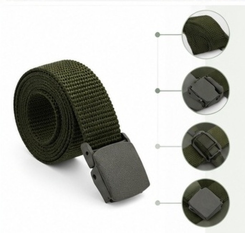 Outdoor Sports Adventure - Men's Adjustable Nylon Tactical Belt –